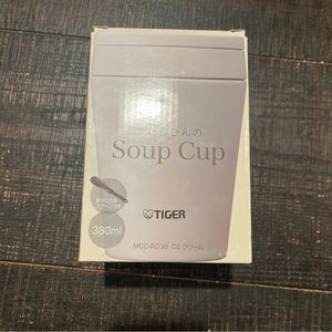 TIGER THERMAL SOUP CUP 380ml (12oz) MCC-A038 CS CREAM Thermos